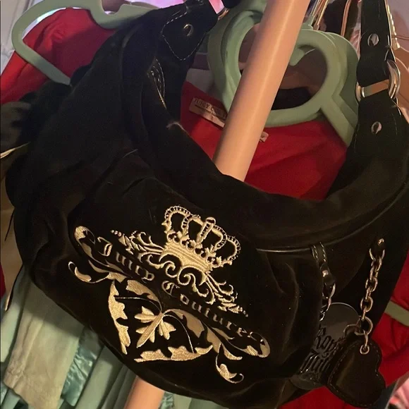 COPY - Juicy Couture Black Handbag with Silver Crown - Picture 7 of 8